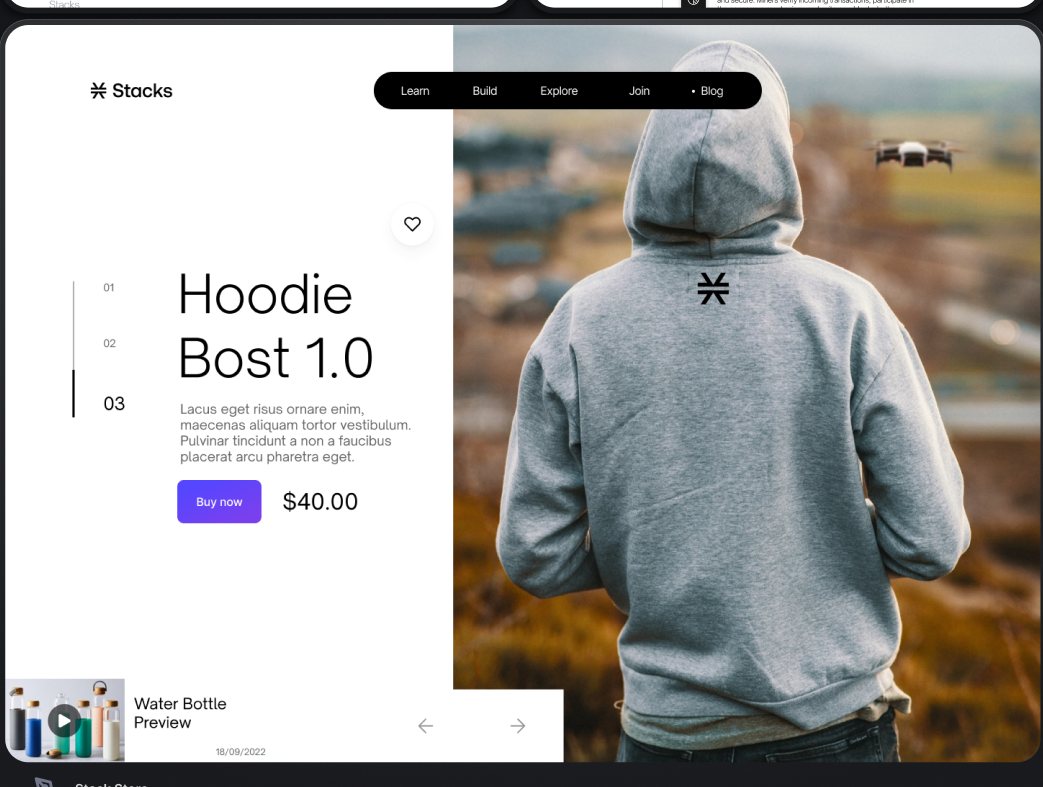 Stacks e-commerce concept